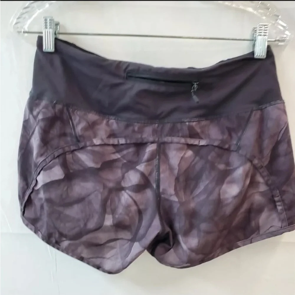 Lululemon Run Times Short (4")Mini Midnight Tulle Multi Black / Black - Picture 2 of 3